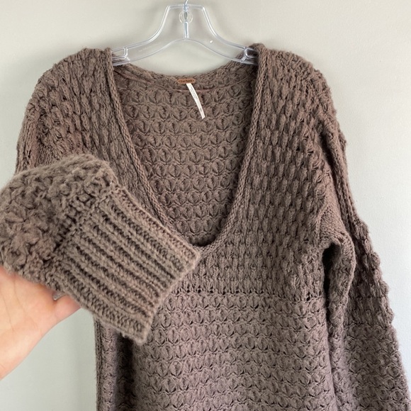 Free People Crashing Waves Wool Blend Pullover Sweater Size XS - Picture 7 of 12